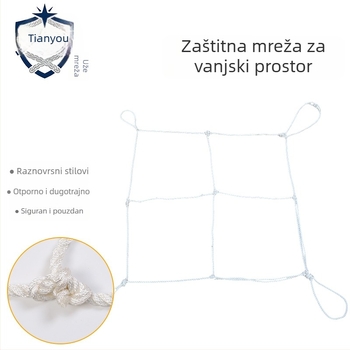 Vanjska sigurnosna mreža za prijelaz električnih vodova i željezničke radove – porijeklo Jiangsu, šifra proizvoda Outdoor Safety Net, zaštita