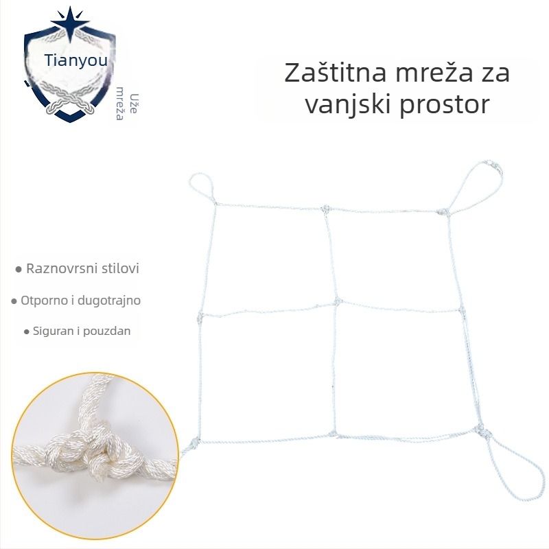 Vanjska sigurnosna mreža za prijelaz električnih vodova i željezničke radove – porijeklo Jiangsu, šifra proizvoda Outdoor Safety Net, zaštita