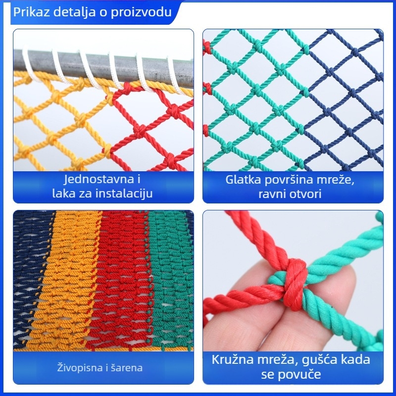 Mreža za penjanje za igralište – najlon, zaštita, sprječavanje pada, izolacija, dekoracija