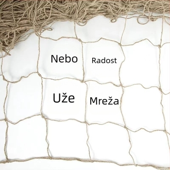 Jutena mreža za penjačice, vrtna rešetka za lozu i povrće