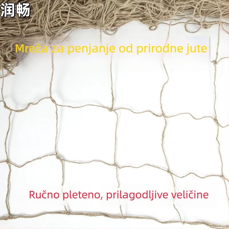 Jutena mreža za penjačice, vrtna rešetka za lozu i povrće