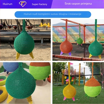 Huirun Rope Net Hanging Ball Swing – Ekskluzivno igralište s licenciranom privatnom oznakom i podrškom za prilagodbu
