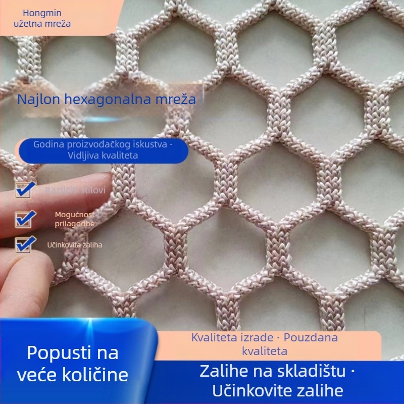 Najlon mreža bez čvorova za stablo trampolin, mreža za zabavu bez pogona i za penjanje, mreža za proširenje krajolika, model 8, zaštitna mreža za parkove i džungle atrakcije