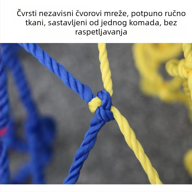 Najlon zaštitna mreža za balkon – dekorativna, zaštita od pada, za balkon, dječje igralište i stepenice (Najlon; uporaba: balkon, igralište, stepenice)