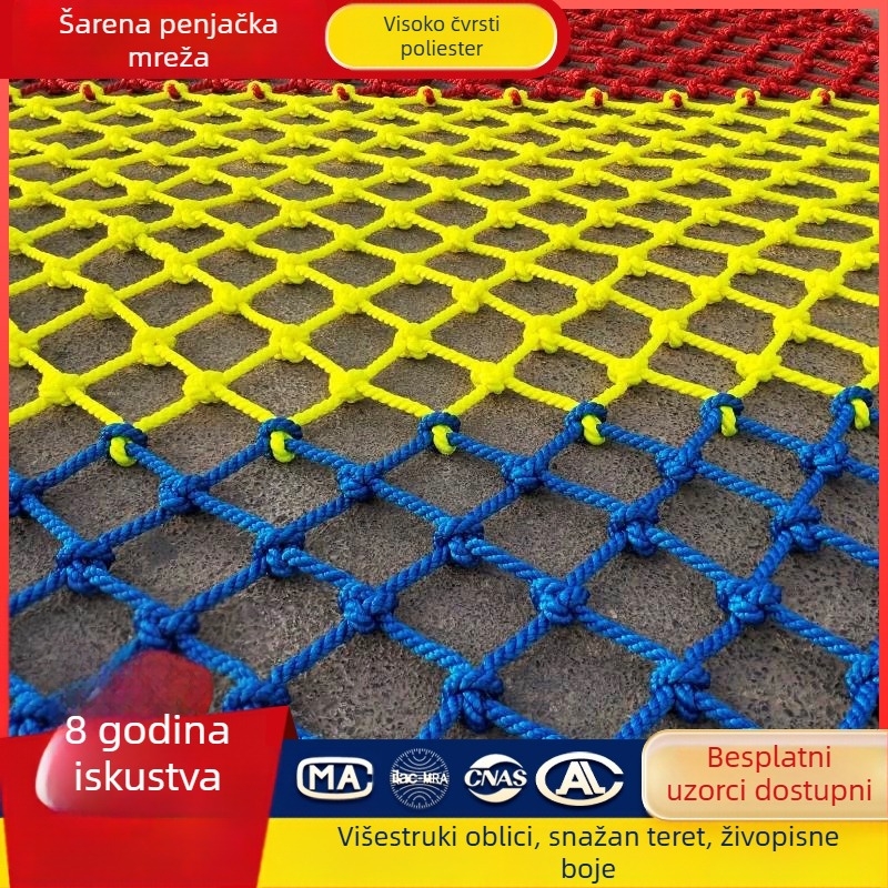 Dječja sigurnosna mreža za penjanje – džungla trening i viseći mostovi; zaštita od pada; ograda prostora | Značka: Huirun | Licencirani privatni label: Da