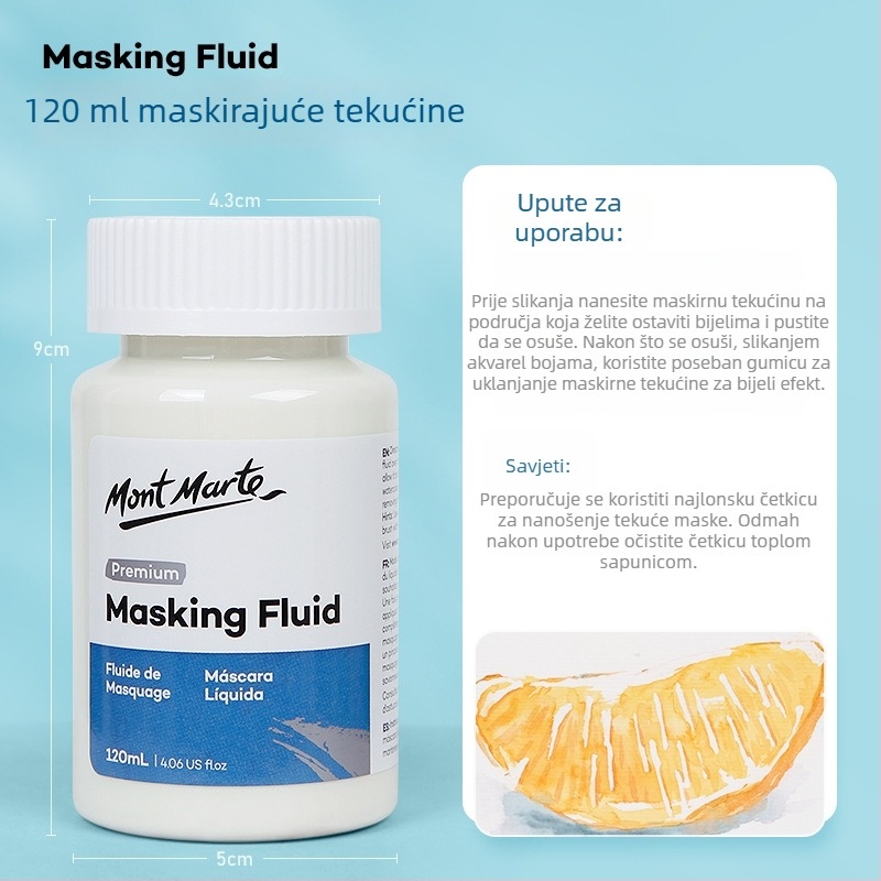 Montmartre Maskirajuća tekućina za akvarel (Brend: Montmartre; Materijal: akvarelna boja; Pakiranje: kolor kutija; Upotreba: slikanje akvarelom; IP dozvola: Ne)