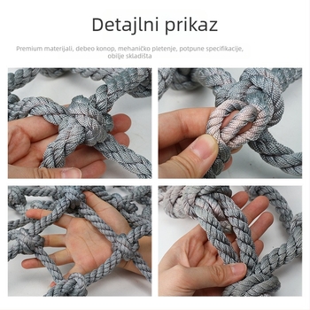 Mreža za penjanje za vrtić, ručno čvorast dizajn, Hu Hao brend, sigurnosna ograda za vanjske treninge, mogućnost prilagodbe