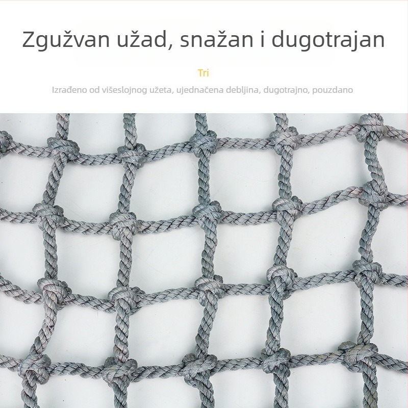 Mreža za penjanje za vrtić, ručno čvorast dizajn, Hu Hao brend, sigurnosna ograda za vanjske treninge, mogućnost prilagodbe