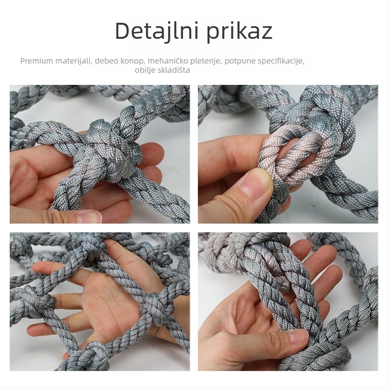 Mreža za penjanje za vrtić, ručno čvorast dizajn, Hu Hao brend, sigurnosna ograda za vanjske treninge, mogućnost prilagodbe