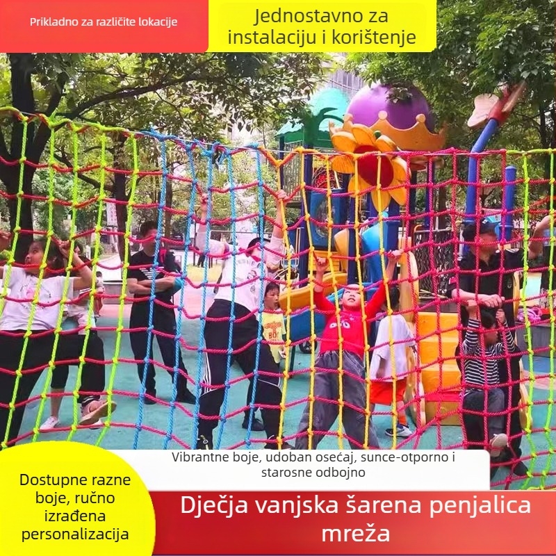 Dječja zaštitna mreža od poliestera i najlona za strop i dekoraciju stepenica