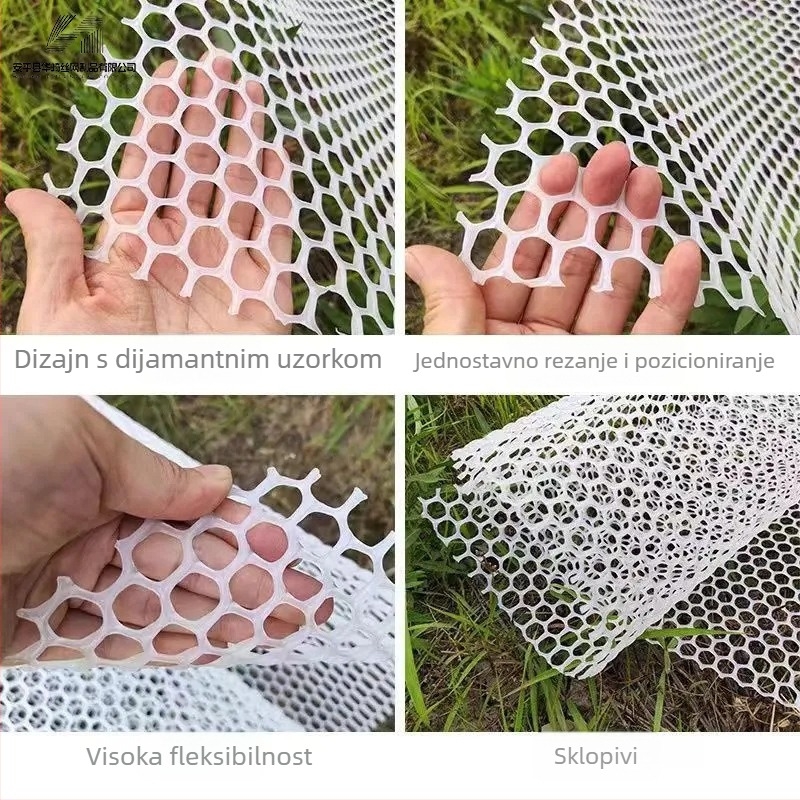 Debljana plastična mreža za prozore i balkon, otporna na starenje, zaštita od mačaka i padova