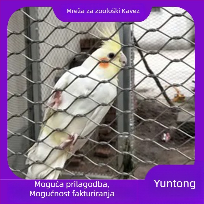 Sigurna penjačka mreža od nehrđajućeg čelika, dijamantna mreža, zaštita od pada, za parkove, zoološke vrtove, hotele i trgovačke centre