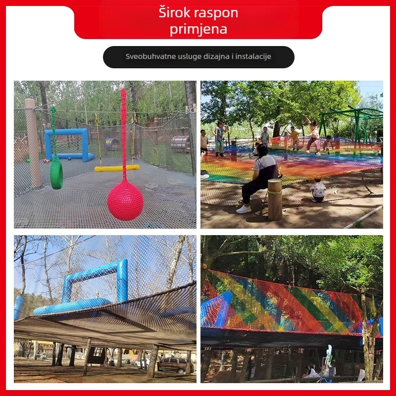 Vanjska mreža za trampolin – Šumska tema, penjačka mreža za dječje igralište, sigurnosna zaštita, porijeklo Shandong, brand Hongxuan