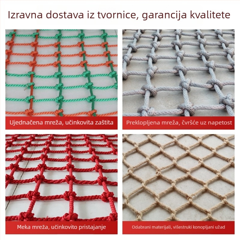 Mreža za penjanje za igralište – poliester, zaštita pri penjanju, prilagodljivo po narudžbi