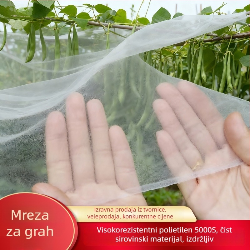 Polietilenska mreža za penjanje biljaka, otvori 10–100 mesh, promjer žice 10–22 mm, vijek trajanja 3–6 godina