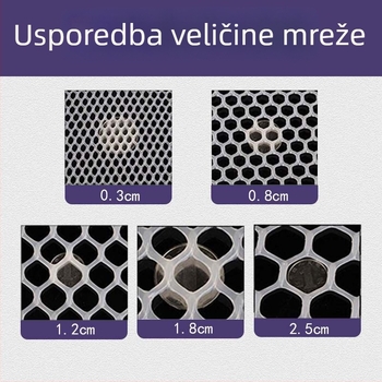 Plastična anti-tip podloga s mrežicom za police i hladnjake; zaštita od pada i curenja; izolacijska mreža za palete