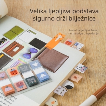 Prozirne PET bilježnice za indekse s oblicima životinja — ljepljive bilješke; IP prava: Nije ovlašteno