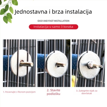 Igračka za ptice s štapićem za oštrenje kandži i ljestvicom za penjanje, Tiger Skin Peony dizajn; za odrasle ptice; bez uvoza