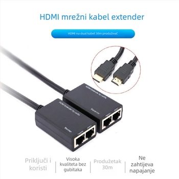 HDMI extender s dva RJ45 porta, 1080p@60Hz, 1920x1080, model He30