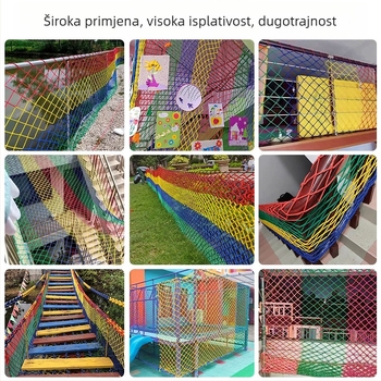 Sigurnosna zaštitna mreža za stepenice i balkone; ograda za turistička mjesta; ograda otvorenih parkova