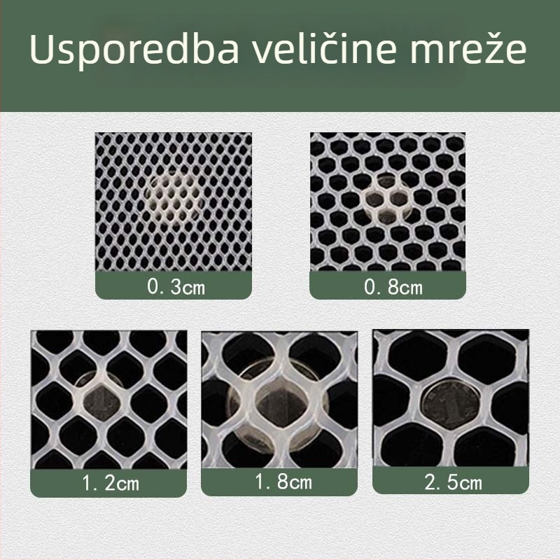 Plastična balkonska sigurnosna mreža – zaštita od pada i krađe, mreža za sušenje na balkonu