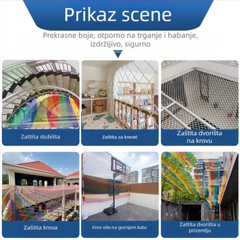 Prilagođena stadionska mreža za nogomet, golf, badminton i košarku – zaštitna mreža bez čvorova