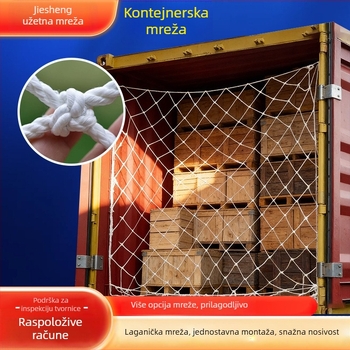 Tovar mreža za kamione i kontejnere, sigurnosna mreža protiv padova, osiguranje tereta, dekorativno vješanje