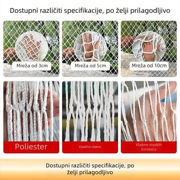 Tovar mreža za kamione i kontejnere, sigurnosna mreža protiv padova, osiguranje tereta, dekorativno vješanje