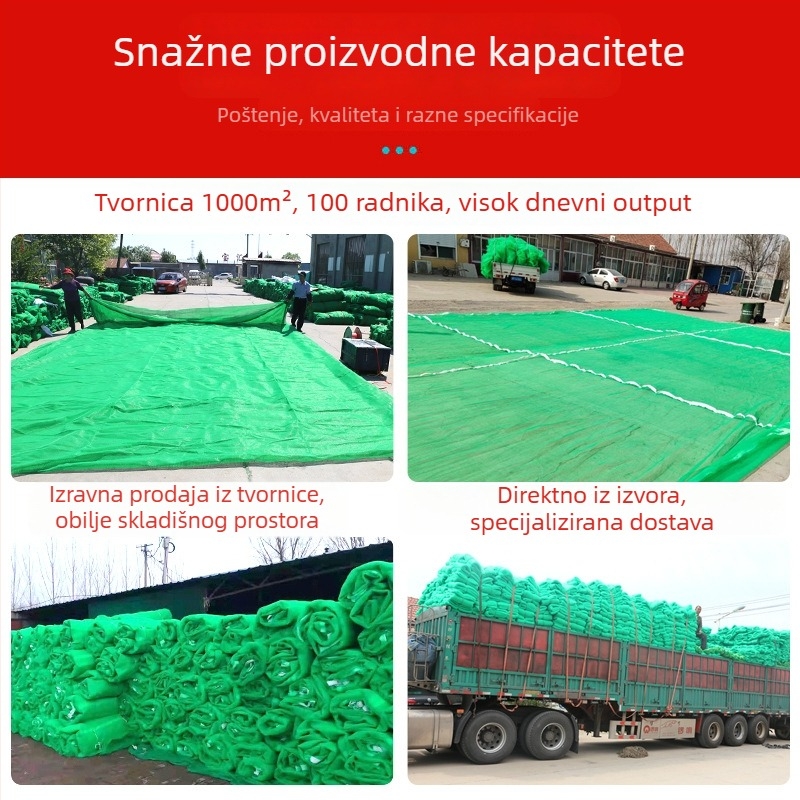 Mreža za zaštitu od praha na gradilištu - za kamione i brodove - Artikl: 8890; Podrijetlo: Binzhou, Kina; Izvoz preko granica: Da; Glavna tržišta: Afrika, Sjeverna Amerika.