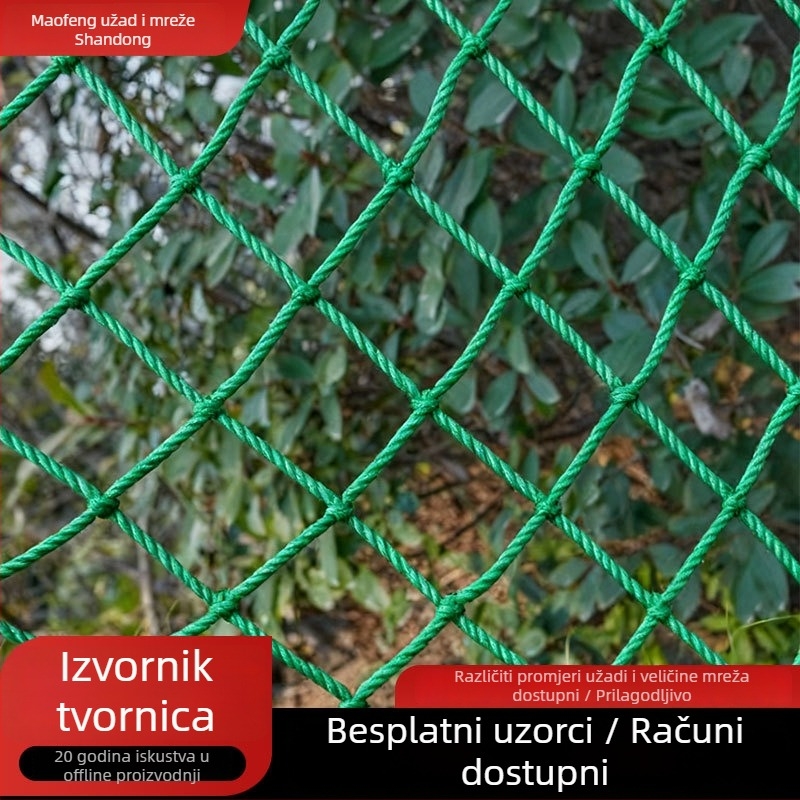 Polietilen mreža za perimetar baseball terena, zaštitne mreže za razne objekte, izolacijske stropne mreže, mreže za golf teren — Maofeng