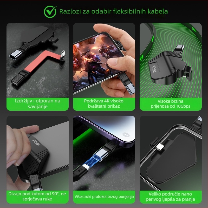 Piva PW10 USB-C adapter za Android, Huawei i iPhone