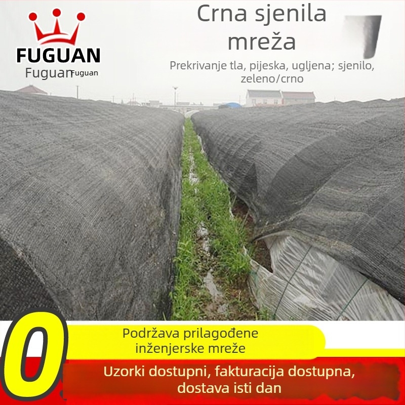 Sjenila mreža za gradilišta i plastenike, prilagodljiva, PE materijal, zaštita od svjetla, hlađenje, zaštita od insekata
