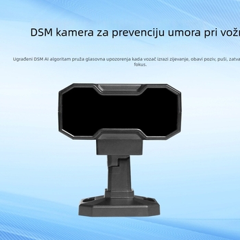 GISION DSM kamera za upozorenje umora vozača uz AI prepoznavanje — 720P, video signal AHD/CVBS, 12V napajanje, 100° podesivi kut