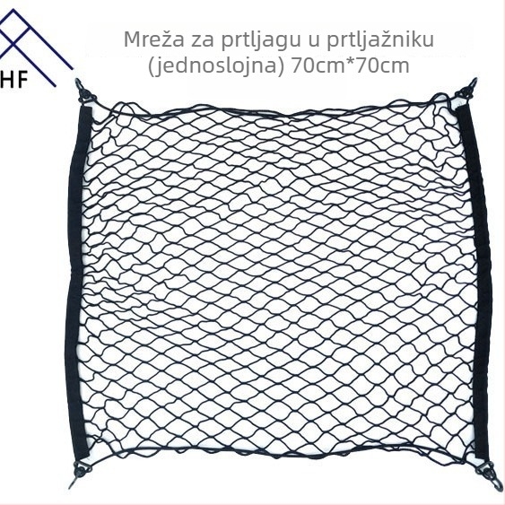 Mreža za prtljažnik automobila 70×70 cm – fiksna mreža za pohranu