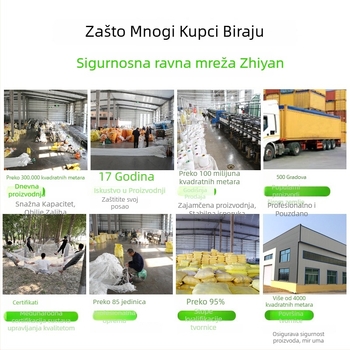 Zhiyan najlon zaštitna mreža za gradilište, za stepenice i krovove