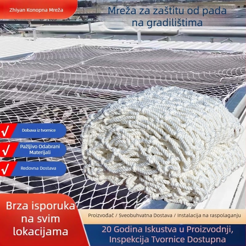 Zhiyan najlon zaštitna mreža za gradilište, za stepenice i krovove