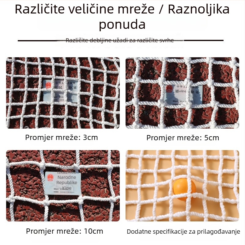 Zhiyan najlon zaštitna mreža za gradilište, za stepenice i krovove