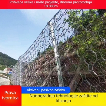 Aktivna mreža zaštite nagiba, model Active Slope Protection Net, materijal: čelični sajl, funkcija: zaštita nagiba
