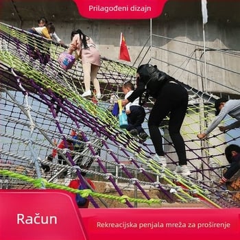 Dječja penjačka sigurnosna mreža za parkove i vanjsku igru – zaštitna mreža, protiv padova, proširiva mreža, izdržljivost 1000, poliesterska i najlon