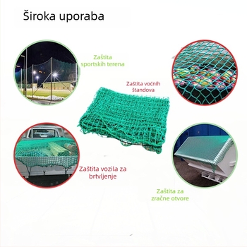 Junda poliesterska sigurnosna mreža za kamione — Tip: sigurnosna mreža; Funkcija: zaštita tereta; Materijal: poliester; Područje primjene: sigurnosna mreža za prijevoz tereta