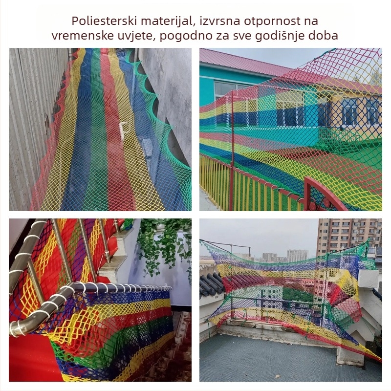 Maofeng najlonska sigurnosna mreža za vrtić i stepenice – zaštita od pada, mreža za penjanje i ograda