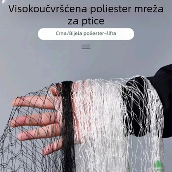 Zaštitna mreža protiv ptica za plastenike i poljoprivredne površine – najlon, model 3, izdržljivost 5000