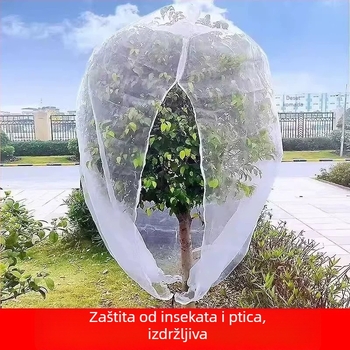 Mreža protiv insekata za kućnu baštu sa šniranjem i zatvaračem, pleteni mreža za voćke i cvijeće