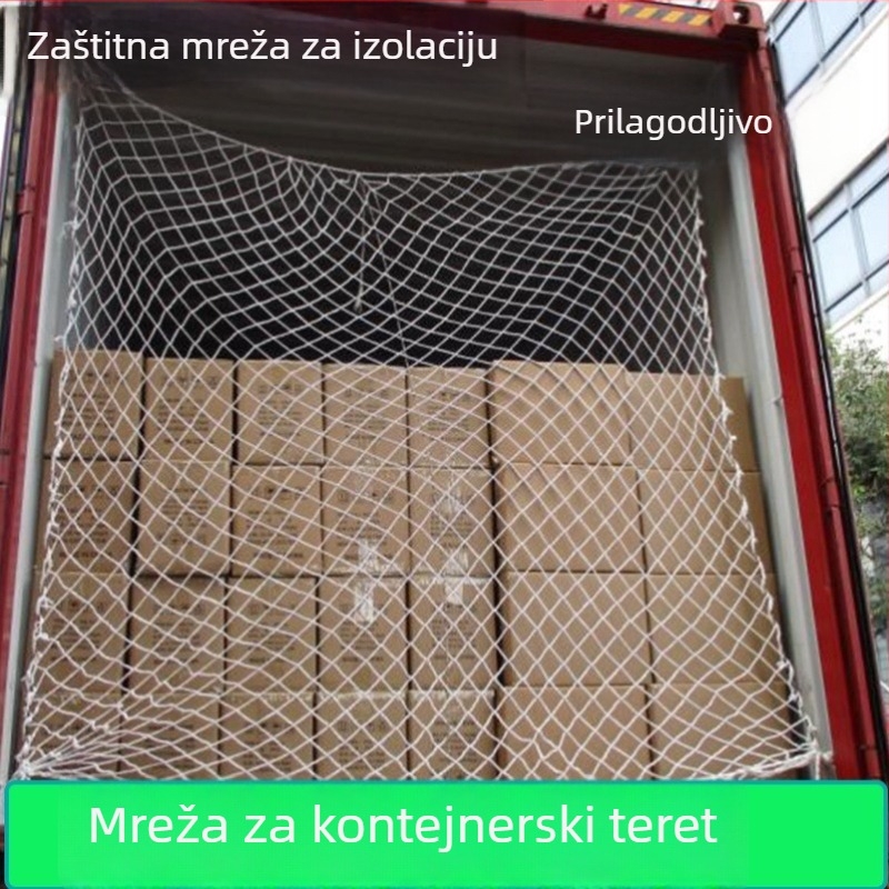 Nylon mreža za kontejnere, viseća zaštitna mreža s Y-jačanjem