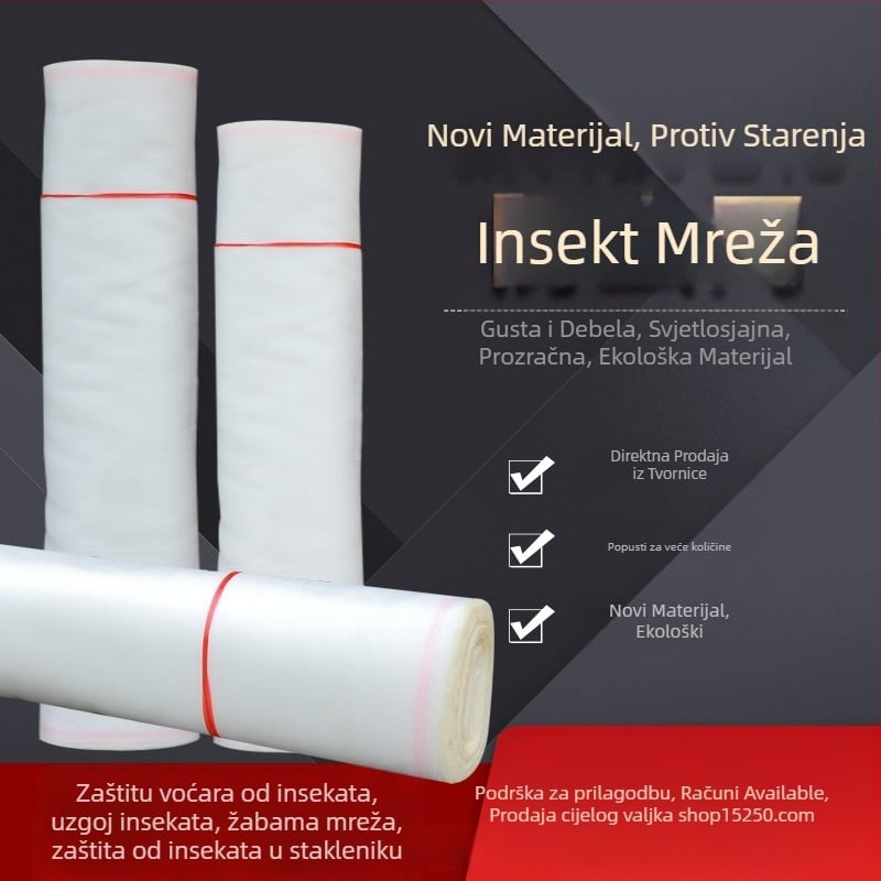 Polietilenska mreža protiv insekata s 20-om mrežom za staklenike, voćnjake i farme svinja