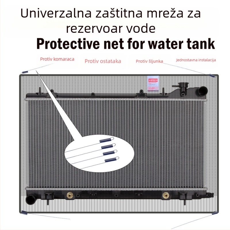 Zaštitna mreža za radijator i spremnik vode za kamione, mreža od staklene vlaknine, Kirby, kompatibilno s velikim kamionima (opći model)