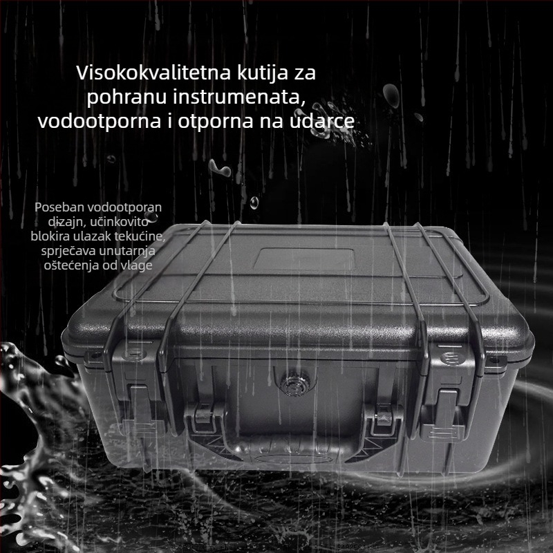 Plastična kutija za alate za automobil, ABS, srednje veličine, kutija za instrumente i opremu