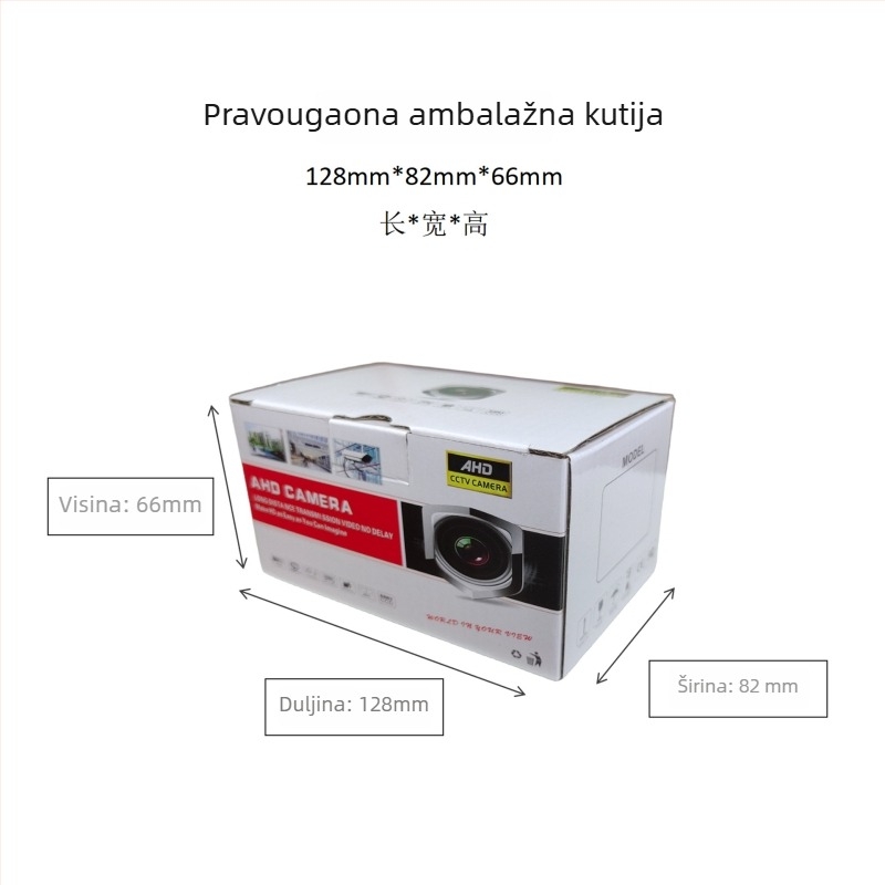 Prednja infracrvena kamera za automobile s jednim kanalom, za online vozila i taxi, model LA-AHD805, 1920x1080, AHD video, 360° prilagodljivo