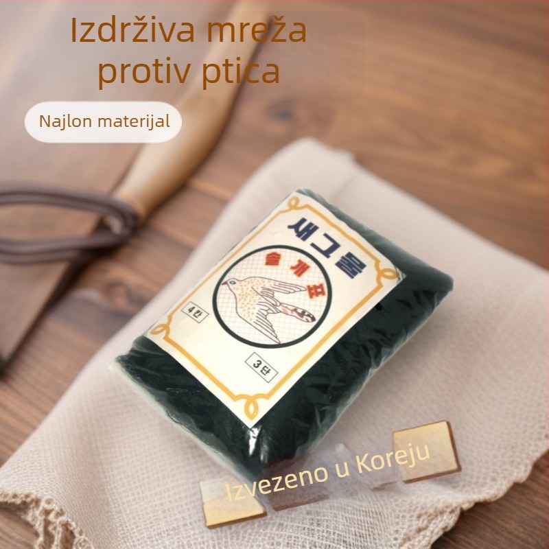 Nylon mreža za zaštitu usjeva od ptica, mreža s 4 oka, 150D vlakno, izdržljiva poljska mreža
