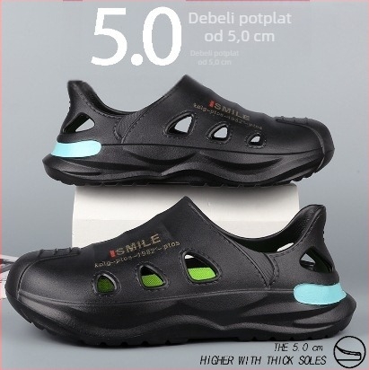 Muške sandale - EVA gornji dio i EVA đon, prozračne, vodootporne, protuklizne - casual outdoor obuća za plažu, ljeto 2024